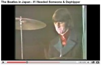 is it just me or does it seem like Ringo was in a foul mood during this gig?<br />He seemed to perk up a bit during Day Tripper.... perhaps he disliked <br />playing "If I Needed Someone" as much as he LOVED to play "Rain"