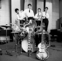 George and Ringo later settled the matter of who would play lead guitar in a titanic brawl that took place on the floor of EMI Studio 2 (refereed by Mal Evans).  Although George suffered a black eye, Ringo was knocked out in the 7th round and was forced to accept the drummers seat.  <br /><br />The rest, as they say, is history.