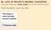 The disadvantages of linking to pictures ....