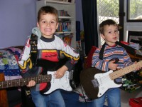 Here are &quot;The Rahilly Brothers&quot; deep in rehearsal! (Jonas Brothers, eat your heart out!)