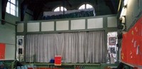 The same view with the stage set up.