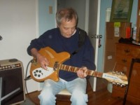 Bob working on some Gin Blossoms licks with his classic 1967 360-12MG