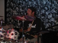 Robert on drums and vocals