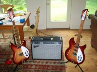The three loves of my life (L-R): '87 360/12V64, '08 Fender Deluxe Reverb, '89 1997SPC