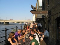 And as the sun got tired, so did we. A lovely cold one on the banks of the Thames....