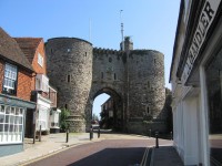 The last remaining gate in the fortifications.