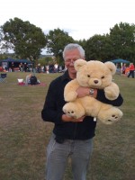 Aitch's winning streak continues.......he won the raffle!