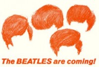 These orange &amp; white Capitol promotional "teaser" stickers are among the earliest known items of Beatles memorabilia. The 3" x 2" stickers were designed to be placed by Capitol salesmen on "any friendly surface as you walk down the street". This was part of Capitol's initial January 1964 Beatlemania blitz to promote the release of the Meet The Beatles album and I Want To Hold Your Hand single. The stickers were made in large quantities in rolls of 250, and very few unused stickers exist today.