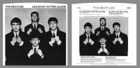 Here is the Capitol B-5439 unreleased picture sleeve for Leave My Kitten Alone, which first appeared in January 1985 in very limited quantities (collectors were originally told that only 10 of 85 total existing copies would be available). It was to be the first single from the aborted Sessions album. The sleeves were originally sold for prices above $600.00, until 1994 when 1500+ copies were "found", forcing the price below $100.00. Some suspect that the entire quantity of thousands existed initially, and the sleeves were slowly dispersed in order to keep the price and value/demand high, a not-uncommon practice in the bootleg &amp; collectors world (similar to the Girl sleeve and the pirate Tollie EP). These limited sales went on with the Kitten sleeve for nine years before a large quantity was unleashed on the market.