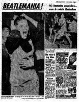 Reproduction of the article of 2 November 1963 which is believed to contain the first printed use of the word 'Beatlemania'.