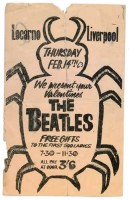 Handbill for The Beatles' Valentine’s Day concert at the Locarno Ballroom, West Derby Road, Liverpool.