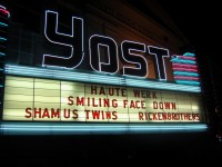 Yost Marquee at night