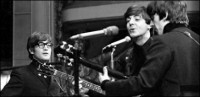 The Beatles recording for BBC radio