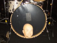 After a few sips of wine, Graham-Mask can't get enough kick drum!