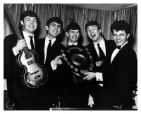 At the end of the second show (4:00 am), Bill Harry presents The Beatles<br />with The Mersey Beat Poll Winner's Award.