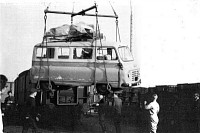 16 August 1960, The Beatles' van loading for Hamburg. Lower left, John looks on.