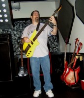 Joey holding down the bottom end on Smithereen's "Blood and Roses"