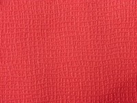 Red basketweave tolex.