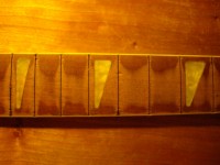 Sanding the fingerboard
