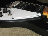 Side view of new upper pickguard