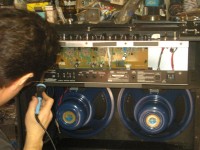 Unsoldering the old speaker leads