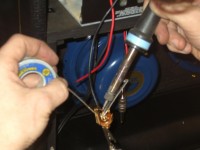 Soldering the connections