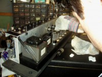 Replacing the tubes ...