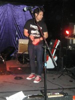 Paul setting up gear.