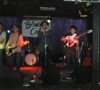 Paulie holding the Blue Boy "George Harrison" style ...