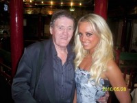 The next day we ran into Sam late night at The Shanghi...great Chinese place. One of the only places around where you can chow down after a night of cavorting! Check out Sam with one of his girls...he does alright for a 74 year old, 'ey?<br />Pass the Viagra! HA-HA!!!
