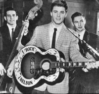 I'd even put Ricky Nelson somewhere on that list of Beatle influences.... albeit fairly low down.<br />(He's very high on the list of MY influences as he's the reason I wanted to start playing guitar, <br />a few months before the Beatles appeared on Ed Sullivan)