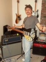 Steve on his "Lefty" 350 with Two Toasters and an HB1 Bridge pickup