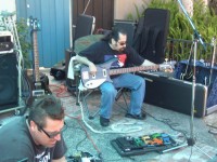 Robert in foreground and Joey tuning up the 4004 Cheyenne