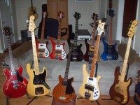 Most of the basses for a group photo.