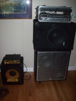 Chris' Markbass rig, John's GK rig