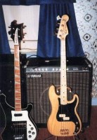 '81 4001JG with '76 Fender Precision and Yamaha Bass Amp