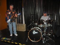 Skip playing Paulie's Double Bound Azure Glo with Paul S on drums