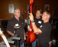 JH explains some of the finer points of his Bass