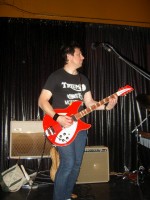 Paulie on Big Red doing the solo on The Plimsoul's "Zero Hour" during The Glendora's set