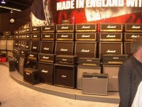 Part of the wall of Marshall stacks