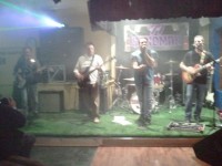 The new line-up! Great night, and we've been re-booked for October!!