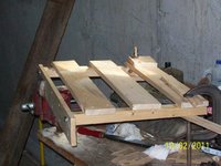 Clamped, glued, and screwed together