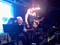 Paul Kantner, Cathy Richardson, David Freiberg and Mark "Slick" Aguilar (Donny Baldwin hidden behind the cymbals)