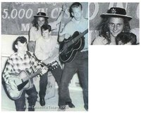 Alan Caldwell's Texans, prior to Ringo joining.<br />....the future Rory Storm is on the right.<br />But who is that with the long hair there in the back?<br />As this was 1958, that was probably a joke wig under that hat.