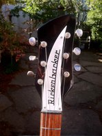 The headstock with original vintage Klusons