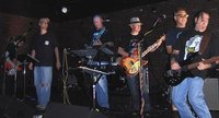 J-Dog on the microphone and Joey is Rockin' out on the "S" Bass !!! (Rich and Dan-o's Double Bounds are sporting Oven Knobs)