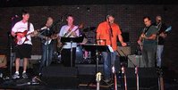 Dale on the left with his early 60's 360-12NS, Tim on the 4001, Tony S on the lead vocals on "Back in the USSR"