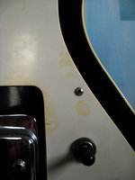Exaggerated view of stains (added contrast and darkened to bring them out more visibly)