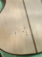 Drilled out the plastic wood
