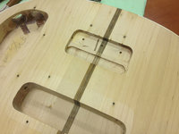 Bridge cavity repair plug all routed back to original shape.